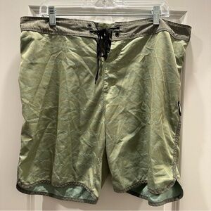 Hurley Olive Green Board Shorts Size: 34